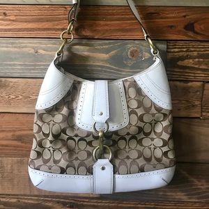 Coach signature collection large purse